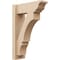 Ekena Millwork 6-in W x 16-in D x 24-in H Balboa Trad Rough Cedar Woodgrain TimberThane Outlooker, Primed Tan OUTUR060X16X24BOA04RCPR - alternate 1